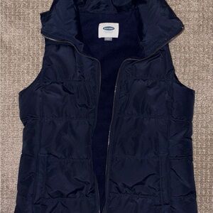 Old Navy Dark Blue Quilted Vest